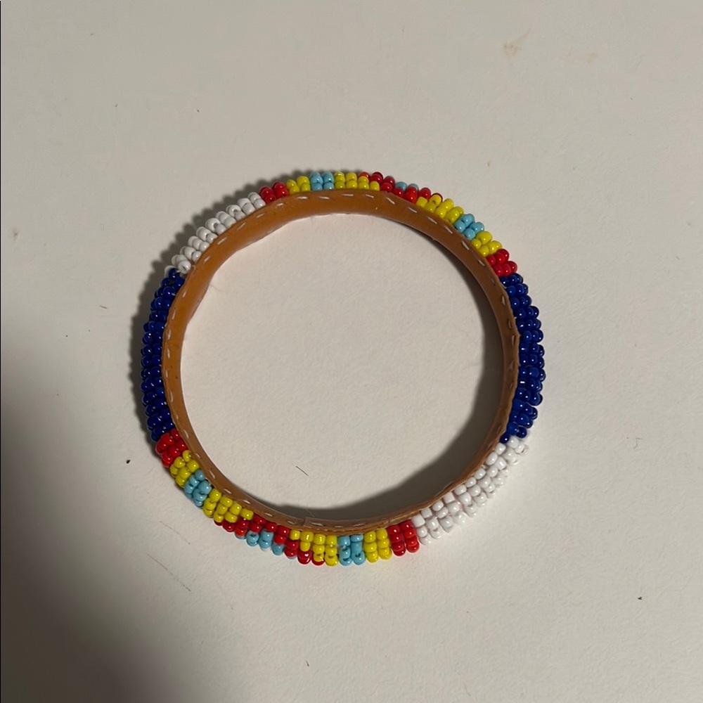 Native American Colorful Seed Beaded Bracelet